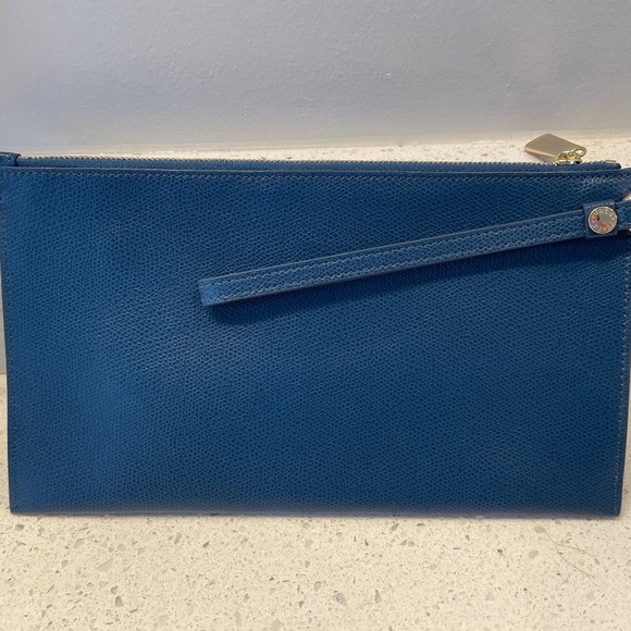 Blue Furla clutch/wristlet - Picture 1 of 3